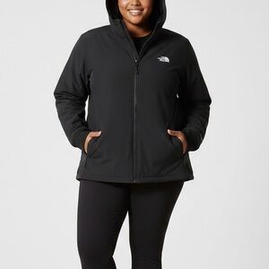 The North Face Shelbe Raschel Hoodie WindWall Hooded Jacket Coat Black Plus 3X